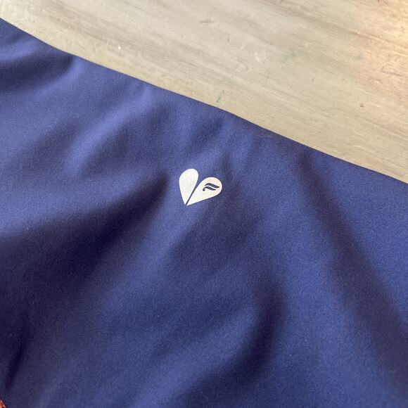 Fabletics Motion 365 Blue Green Coral Legging and Sports Bra Top Set Sz 1X - Picture 7 of 12